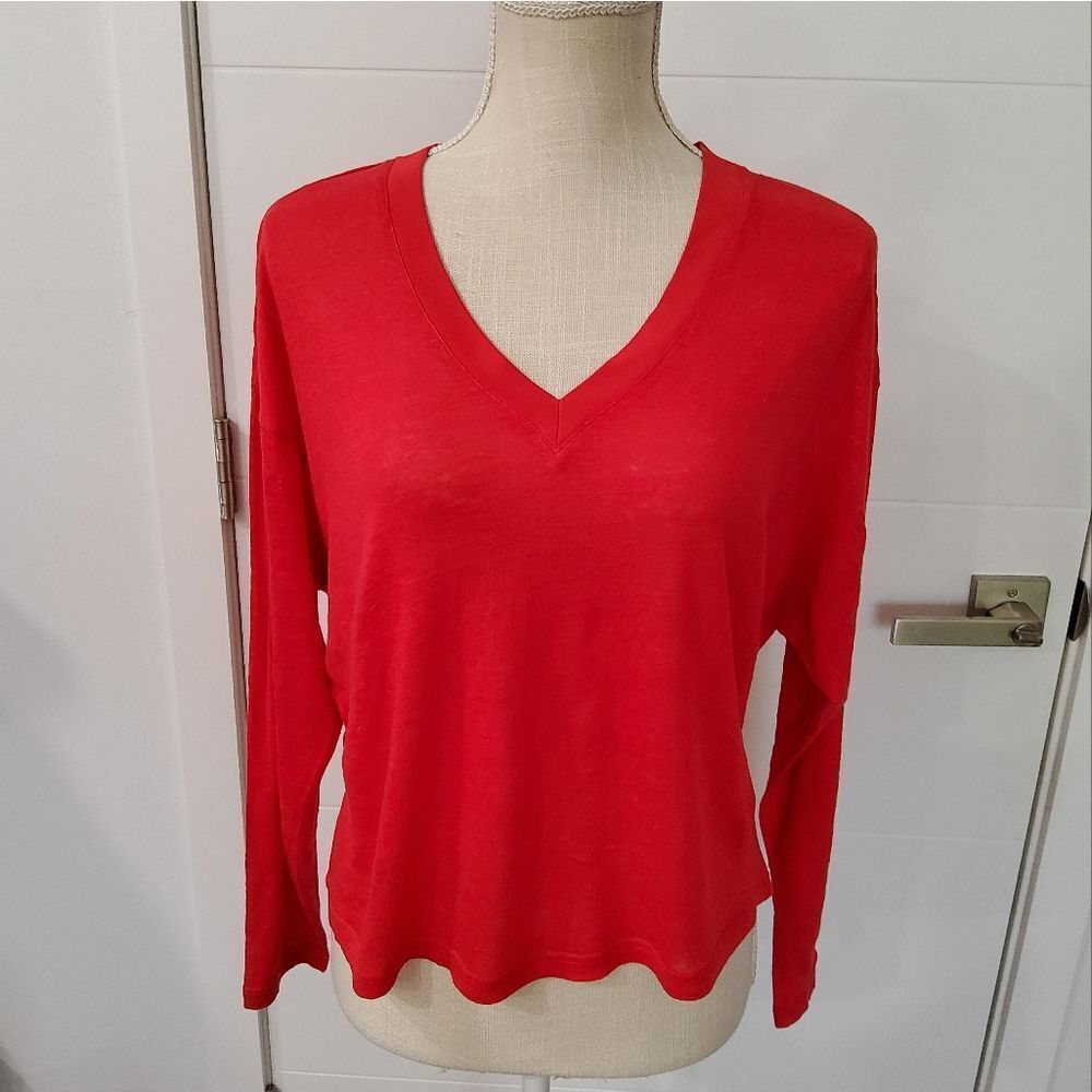 SEN Boxy Super Oversize Linen Knit Top Size XS